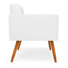 Kit 2 Poltronas Elisa Corino Pés Palito Castanho D03 - D'ross