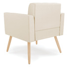 Kit 2 Poltronas Elisa Corino Pés Palito Natural D03 - D'rossi