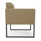 Kit 2 Poltronas Elisa Suede Base Metálica Industrial Preto D0