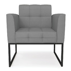 Kit 2 Poltronas Elisa Veludo Luxo Base Metálica Industrial Pr