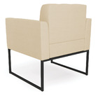 Kit 2 Poltronas Elisa Veludo Luxo Base Metálica Industrial Pr