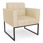 Kit 2 Poltronas Elisa Veludo Luxo Base Metálica Industrial Pr