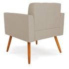 Kit 2 Poltronas Elisa Veludo Luxo Prata A130 Pés Palito Casta