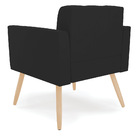 Kit 2 Poltronas Elisa Veludo Pés Palito Natural D03 - D'rossi