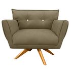 Kit 2 Poltronas Giratória Anitta Com Strass Suede Base De Mad