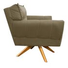 Kit 2 Poltronas Giratória Anitta Com Strass Suede Base De Mad