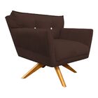 Kit 2 Poltronas Giratória Anitta Com Strass Suede Base De Mad