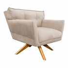 Kit 2 Poltronas Giratória Anitta Com Strass Suede Base De Mad