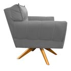 Kit 2 Poltronas Giratória Anitta Com Strass Suede Base De Mad