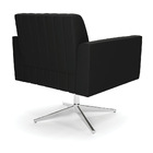 Kit 2 Poltronas Giratória Viena Gomada Suede Com Base Cromada