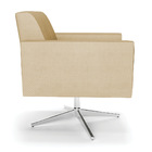 Kit 2 Poltronas Giratória Viena Gomada Veludo Luxo Off White