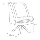 Kit 2 Poltronas Giratórias Base Giromad Madeira Pérsia C-416