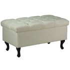 Kit 2 Poltronas Imperador E 2 Puffs Capitonê Preto E Bege