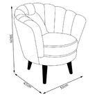 Kit 2 Poltronas Infantis Decorativa Sala De Estar Pétala Velu