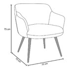 Kit 2 Poltronas Jade Pés Palito Corano B-183 Linho C-107 Marr