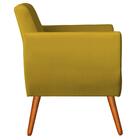 Kit 2 Poltronas Jolly Decorativa Suede Amarelo Kasa Sofá