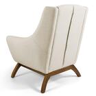 Kit 2 Poltronas Juliet Base De Madeira Linho Bege Domi