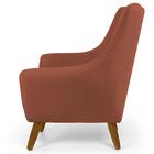 Kit 2 Poltronas Juliet Pés De Madeira Veludo Telha Domi