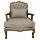 Kit 2 Poltronas King Capitonê E Aparador Meia Lua