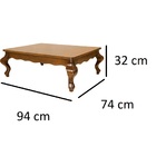 Kit 2 Poltronas King Com Tela + Mesa Centro Verniz Mel E Cinza