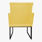 Kit 2 Poltronas Klara Sala Base Metálica Preta Corano - Valli