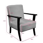 Kit 2 Poltronas Lara Sala De Estar E Recepção Bege Braço De M