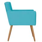 Kit 2 Poltronas Lisboa Decorativa Suede Verde Água Kasa Sofá