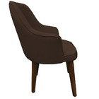 Kit 2 Poltronas Lorem Suede Pés Chanfrado Tabaco C05 - D'ross