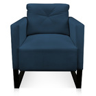 Kit 2 Poltronas Luisa Suede Industrial Metálica Preto D01 - D