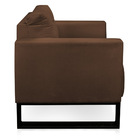 Kit 2 Poltronas Luisa Suede Industrial Metálica Preto D01 - D