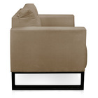 Kit 2 Poltronas Luisa Suede Marrom Rato Base Industrial Metál