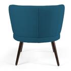 Kit 2 Poltronas Melissa Pés Palito Veludo Azul Cobalto Domi