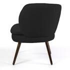 Kit 2 Poltronas Melissa Pés Palito Veludo Preto Domi