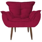 Kit 2 Poltronas Milena Decorativa Sala Quarto Escritorio Verm