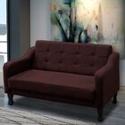 Kit 2 Poltronas Namoradeira Puff Bela Suede Vermelho Bordô