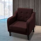 Kit 2 Poltronas Namoradeira Puff Bela Suede Vermelho Bordô