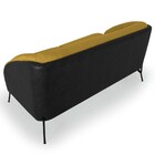 Kit 2 Poltronas Namoradeiras Base Aço Coral 2 Lugares Corano