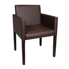 Kit 2 Poltronas Nina Executiva Em Tecido Sintético - Marrom