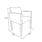 Kit 2 Poltronas Nina Para Escritório Sala De Recepção Tecido