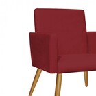 Kit 2 Poltronas Nina Suede Vermelho