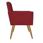 Kit 2 Poltronas Nina Suede Vermelho