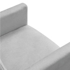 Kit 2 Poltronas Nina Veludo Cinza Pés Palito Castanho - Palla