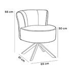 Kit 2 Poltronas Olivia Base Giratória Linho Chumbo Domi