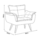 Kit 2 Poltronas Opala Luxo Com Pés Estilo Retrô Verde