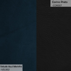 Kit 2 Poltronas Orgânica Decorativa Lara Veludo Azul Marinho/