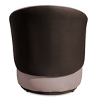 Kit 2 Poltronas Orgânica Decorativa Lara Veludo Rosê/pu Marro