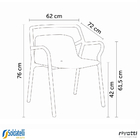 Kit 2 Poltronas Outdoor Enjoy Uv Empilhável Várias Cores - Ri