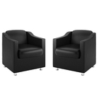 Kit 2 Poltronas Para Recepção Clínica Médica - Balaqui Decor