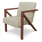 Kit 2 Poltronas Para Sala De Estar Angel Corano Bege Base Met