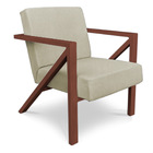 Kit 2 Poltronas Para Sala De Estar Angel Corano Bege Base Met